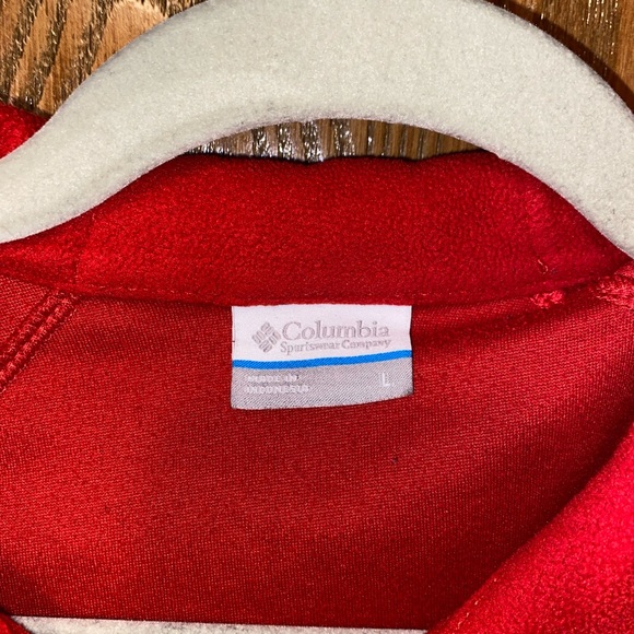 Red Columbia Ball State Quarter Zip - Picture 3 of 4